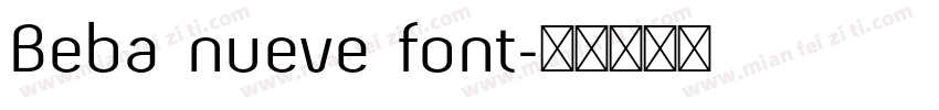 Beba nueve font字体转换